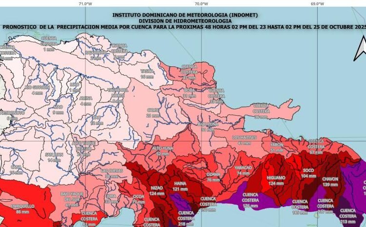 Melissa no se mueve: Indomet alerta de inundaciones repentinas y lluvias torrenciales este viernes