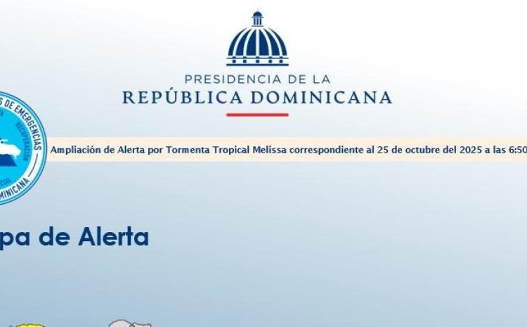 Tormenta Melissa dispara la alerta a 28 provincias por su peligro
