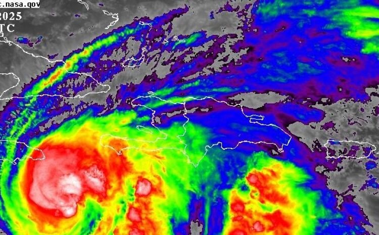 ¡Alerta máxima! Lluvias de Melissa azotan Santo Domingo y provincias esta tarde-noche
