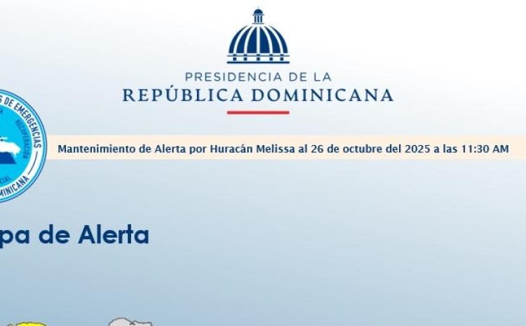 Huracán Melissa: 30 Provincias en Alerta Máxima del COE