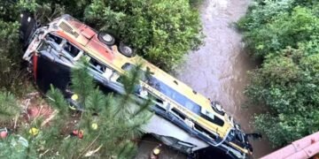 TRAGEDIA en Argentina: Ómnibus se desploma de puente, 8 muertos y varios heridos