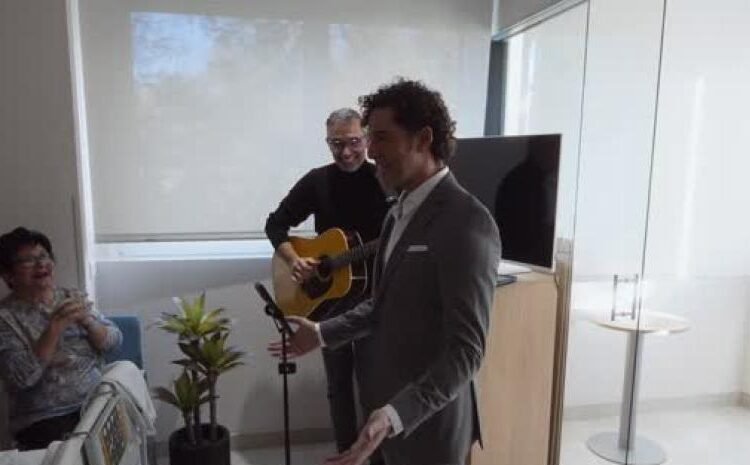 David Bisbal sorprende y emociona en Madrid: Cierra gira con visita a pacientes de hospital