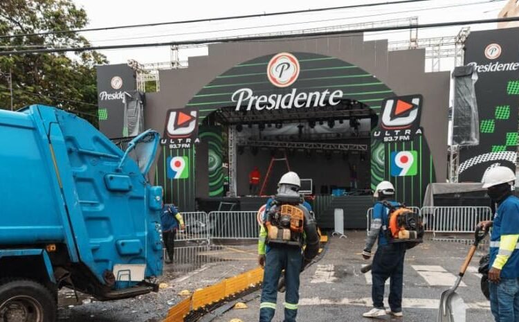 De la fiesta a lo impecable: El ADN dejó las calles del Distrito Nacional brillando post-Año Nuevo