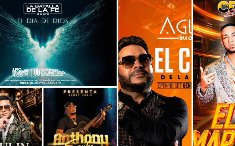 2026: Explosión de Conciertos Dominicanos Desde Enero