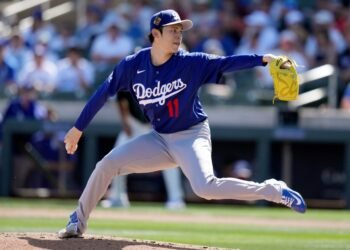 Alarma en los Dodgers: Roki Sasaki sufre problemas de control en su primer entrenamiento de primavera