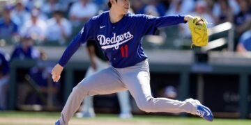 Alarma en los Dodgers: Roki Sasaki sufre problemas de control en su primer entrenamiento de primavera
