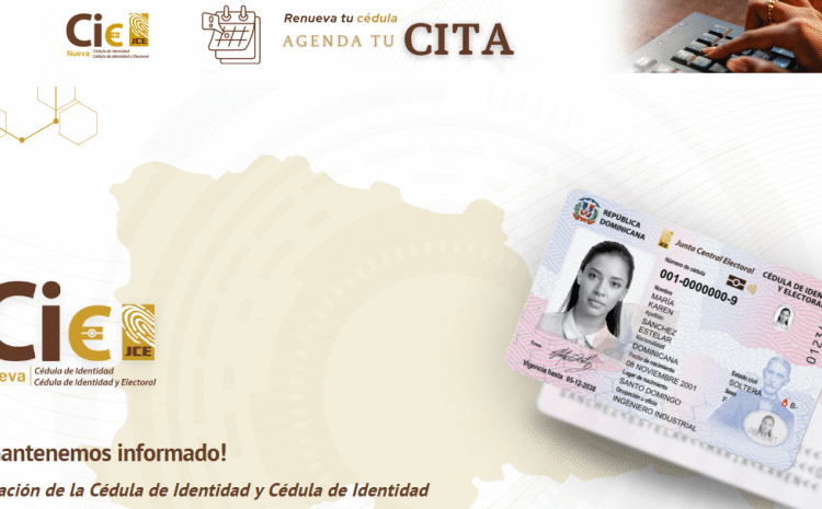 JCE lanza plataforma de citas online para solicitar tu nueva cédula de identidad