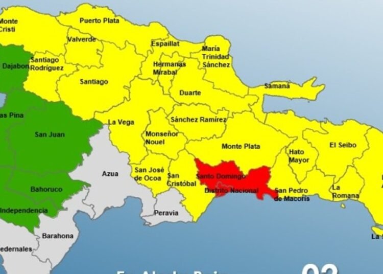 Alerta roja en Santo Domingo y el Distrito Nacional ante la inminente amenaza climática
