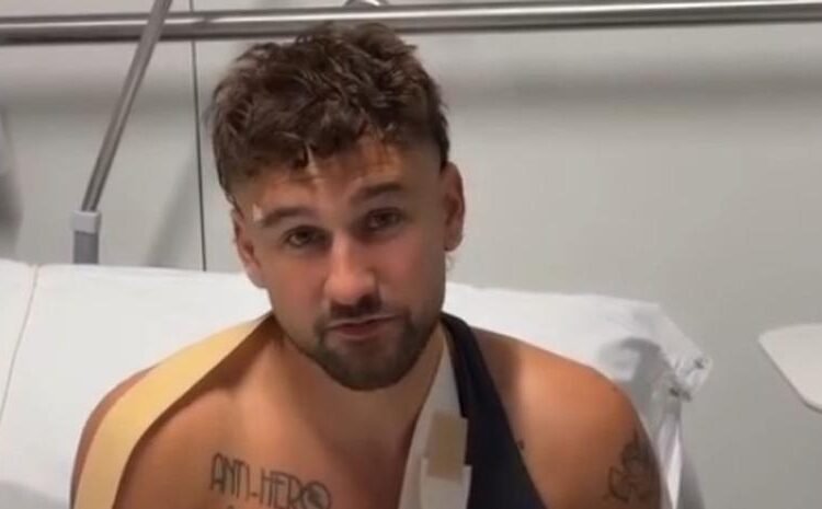 Dani Fernández, operado de urgencia tras su aparatosa caída en el concierto de Valencia