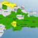 COE eleva a alerta amarilla a Puerto Plata y San José de Ocoa mientras otras 14 provincias permanecen en verde
