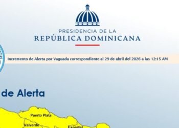 Alerta meteorológica en RD: 14 provincias en amarillo y 10 en verde ante intensas lluvias por vaguada