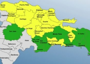 24 provincias bajo alerta en República Dominicana por las lluvias: conoce los niveles vigentes