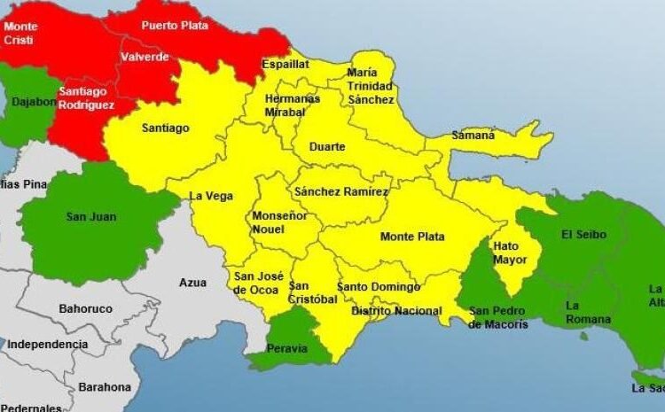 Alerta máxima: COE eleva a 26 las provincias en emergencia con cuatro en nivel rojo