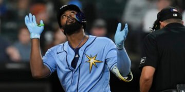 Junior Caminero se luce con cuadrangular en el triunfo de los Rays ante los White Sox