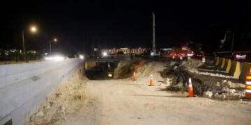 Túnel en la Plaza de la Bandera: así avanzan los trabajos de construcción