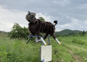 El robot lobo que aterra a los osos: la tecnología japonesa que protege a los granjeros