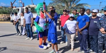 La llama de Santo Domingo 2026 enciende el entusiasmo popular en su paso por Barahona