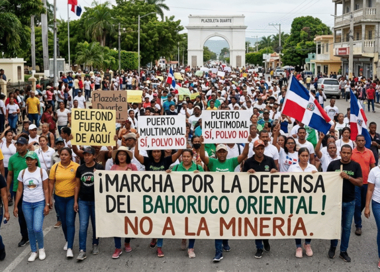 Movilización ciudadana: exigen protección para el Bahoruco Oriental en una marcha histórica