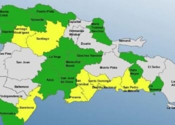Alerta meteorológica: 8 provincias y el DN en amarillo y 13 en verde ante condiciones climáticas actuales