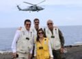 Delegación dominicana visita portaaviones estadounidense en una histórica misión de cooperación militar