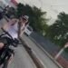 Así fue captado Onguito Wa transitando en motor tras dejar los vehículos